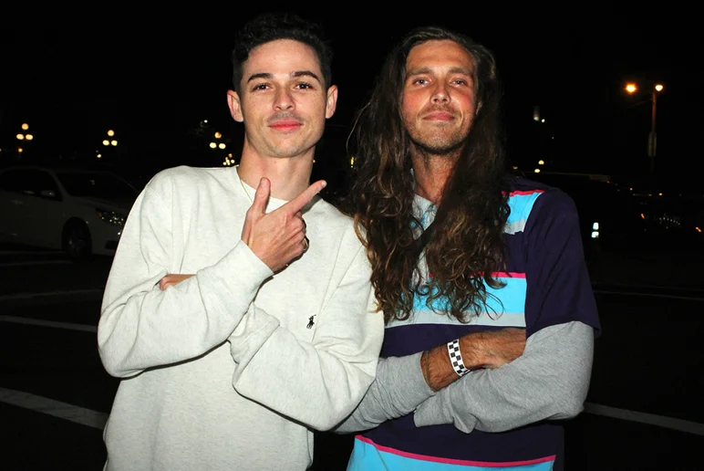 <!--am17frinight-->

Alright back outside for more posse shots! Yonis & Jean-Luc Vida pose for the camera.