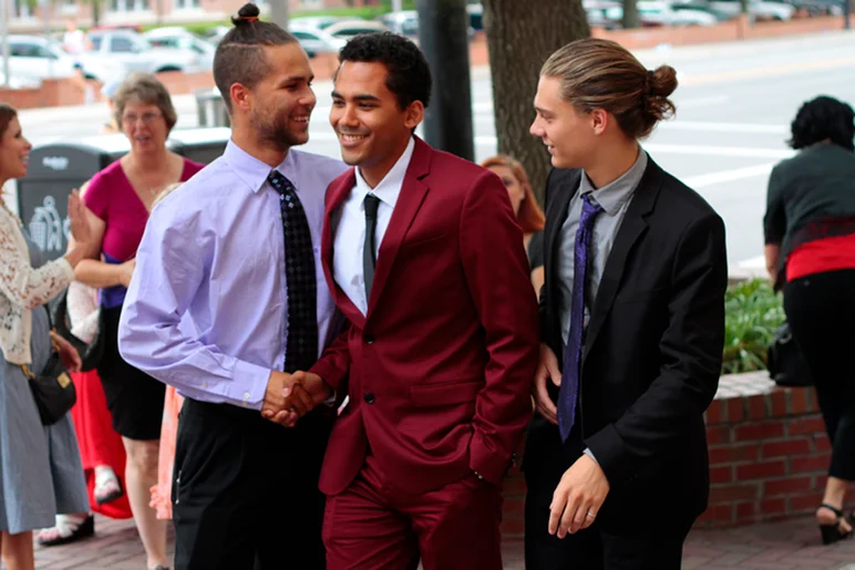 <!--lukeswedding-->
The whole squad was looking sharp!