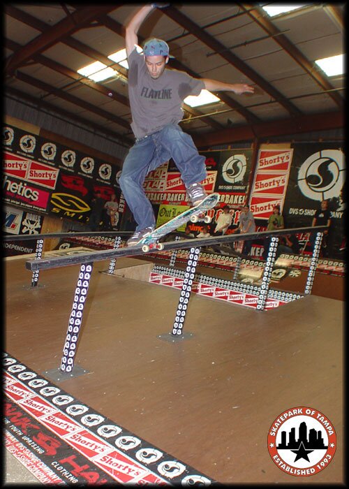 Matt Fink - nose blunt slide on the big rail