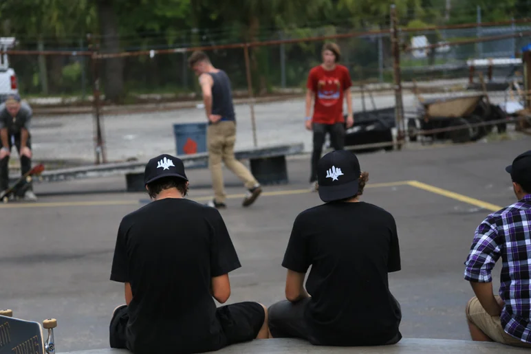 <!--gsd14-->
Impromptu games of skate went down here all day long. Denis made sure the winners got hooked up. 
