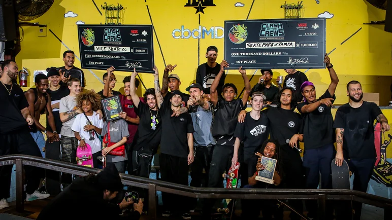 <!--cotc20photos-->

The Top 2 Crews celebrating together...and that's a wrap! Thank you so much to Vans for another ripping Clash of the Crews, and thanks to all the shops and crews that made it the best one yet. See you at Tampa Pro!
