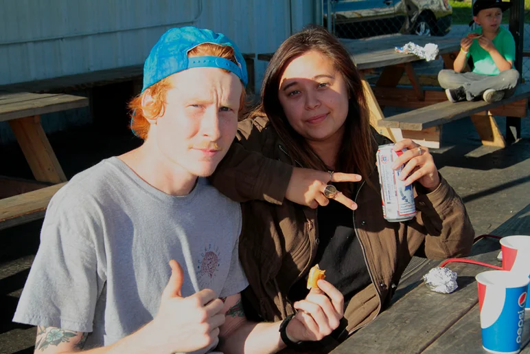 <!--eotmapr16-->
Chris Reitz and his lady friend Carly enjoying the day.