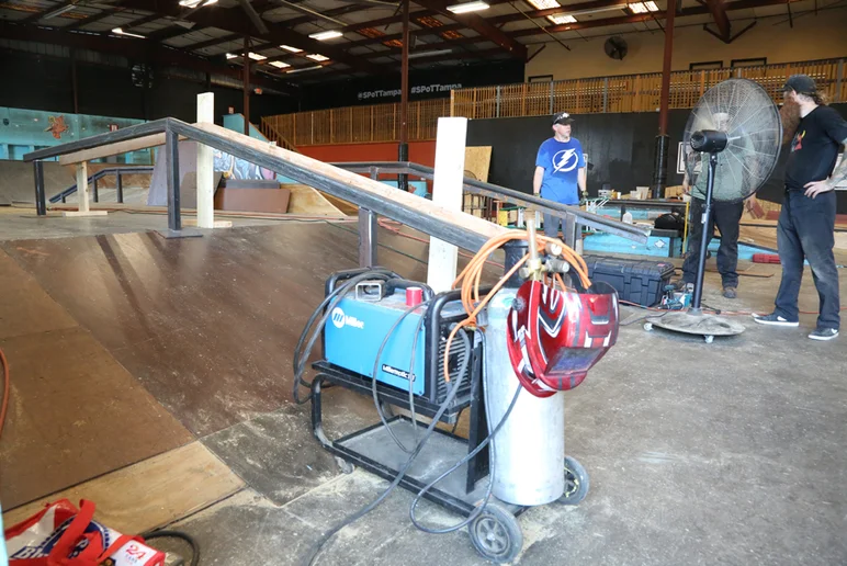 <!--coursephotos16-part2-->
The only thing that's hotter than the weather is that custom welding mask.