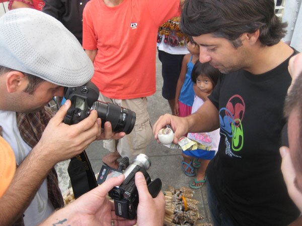 DVS Phillipines Tour - eating balut