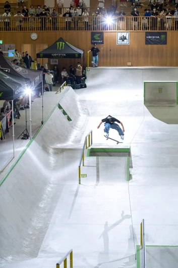 Another angle of Junnosuke's frontside flip. Breaking the fourth wall showing the flashes off in this one.

<!--damnamjapan2022finals-->