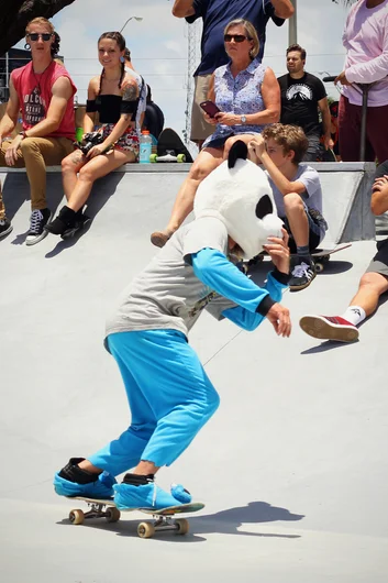 <!--campbellparkopening-->

The Blue Panda made an appearance, remember him from Pro??

