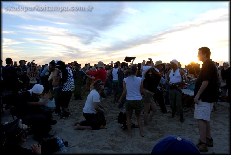 world's biggest hippie drum circle dance party