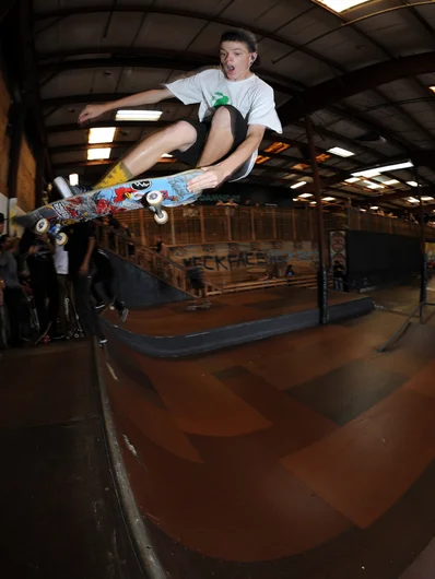 <!--bts14-->

Jake Ilardi is a true all-terrain ripper. It's crazy to watch him do huge lien to tails like this, and then throw kickflip frontside bluntslides down the handrail in the same jam.









