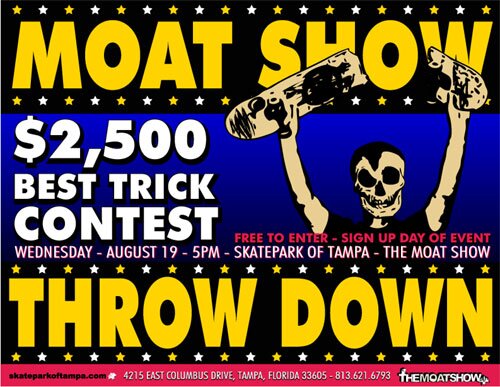 The Moat Show Throwdown is Wednesday, August 19