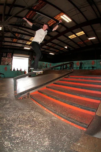 <!--btsb16-->

Richard Hatten has got some skills on a skateboard. He was landing tricks down this thing all day. BS Lip in his run to solidify his win.