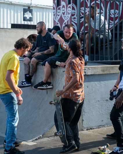 Give this man some CASH! Jake Malick with the cash grab for the demo he put on.

<!--goskateday22-->