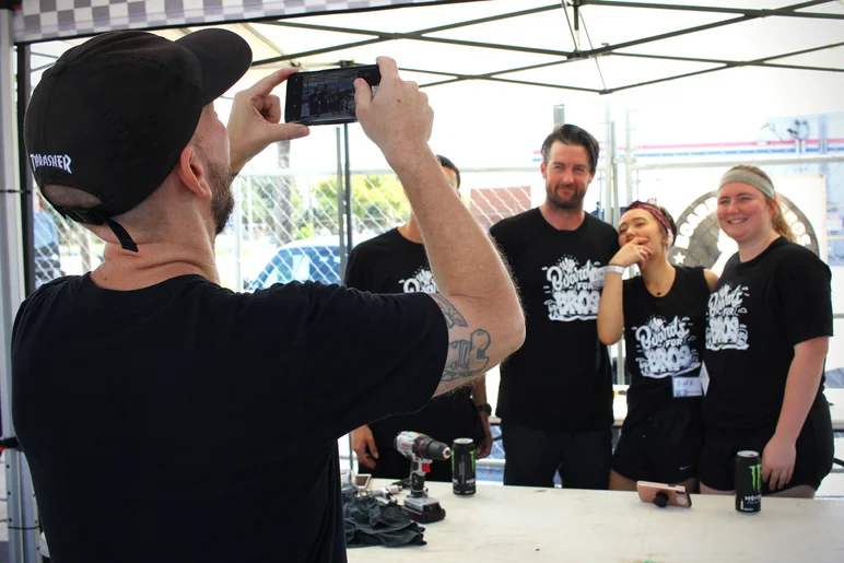 <!--mattwoodsday18-->
I helped out with some group photos while we waited on the next wave of board-building.