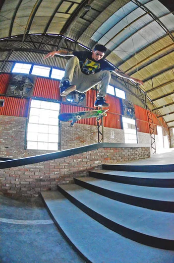 Yonis Molina - switch heelflip.<!-- Make-A-Wish Article -->