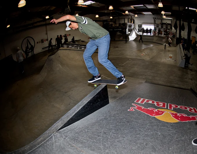 <!--cm153-->

Alex Midler releases a Backlip into the Red Bull bank.