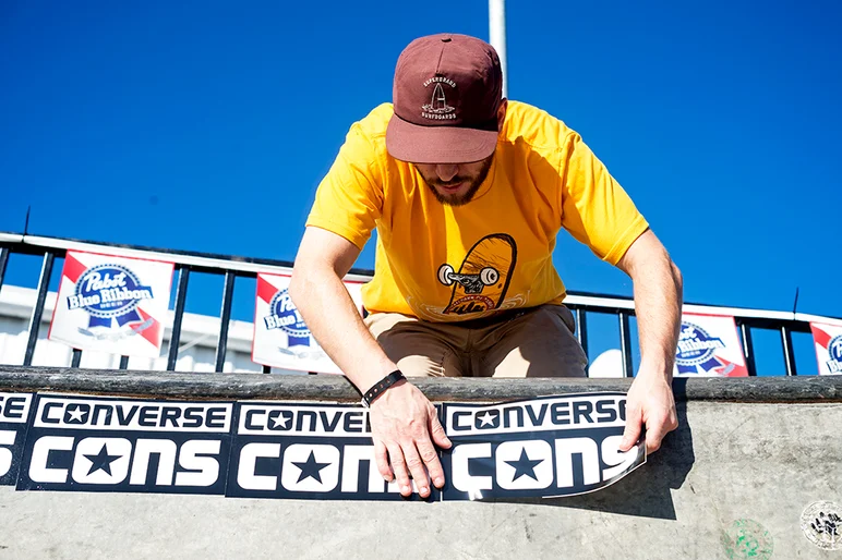 <!--am16-thurs-->

Preparing for Saturday nights Converse Concrete Bowl Jam.