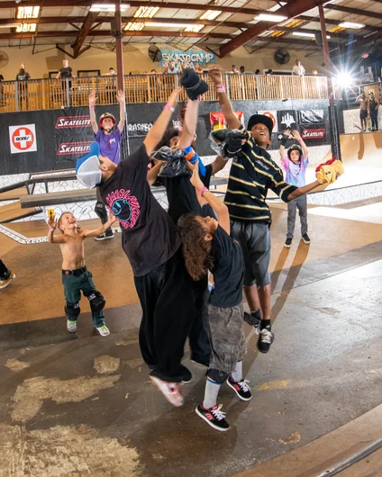 Product toss with only 5 kids is still just as gnarly! 

<!--schoolsoutjam22-->