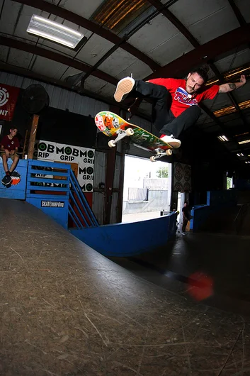 <!--theflarephotos-->
Cash Gaddes wills an XXL Flick to Fakie.