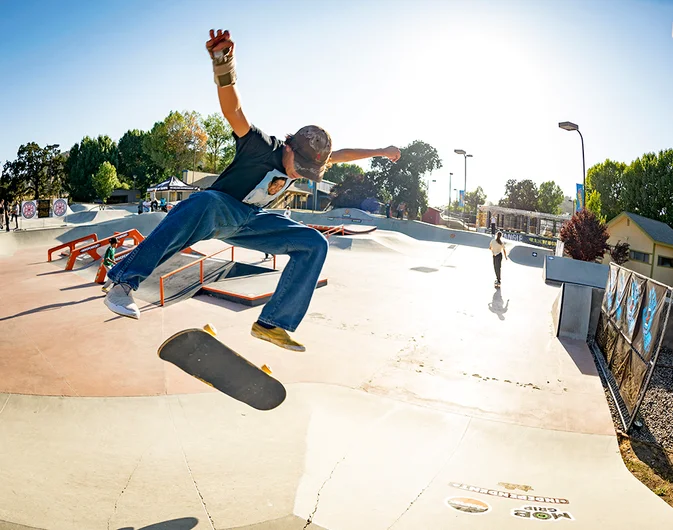 <!--daww19practice-->

Jose Sandoval slaps a Backside Flip.
