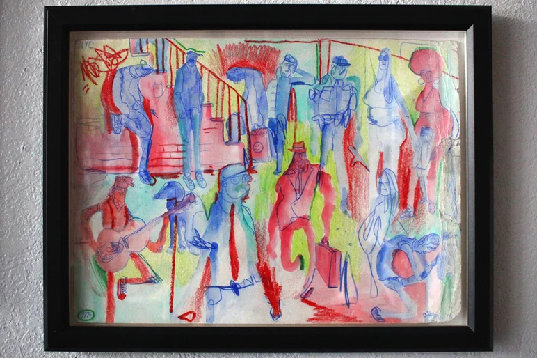 <!--stpcoursephotos-->

Check out some more of his art that was hanging that night.