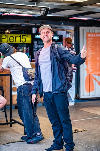 Stopped outside and caught SPoT founder, Brian Schaefer, grabbing some grub in the Pier 15 food hall.

<!--damnamnetherlandsday2qualifiers-->