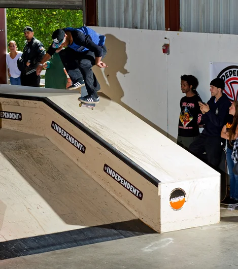 <!--DA-ATL16-1-->

Robbyn Spangler-Magby scored himself 4th place with this wild Lazer Flip Back Grind.