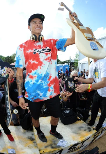 <!--finalspro14-->

Nyjah Huston, winner of the $20,000 first place prize at the 2014 Tampa Pro contest presented by Nike SB.
