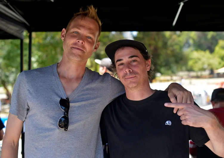 <!--dala153-->

Skateboard All-Stars: Aaron Snyder & James Craig.