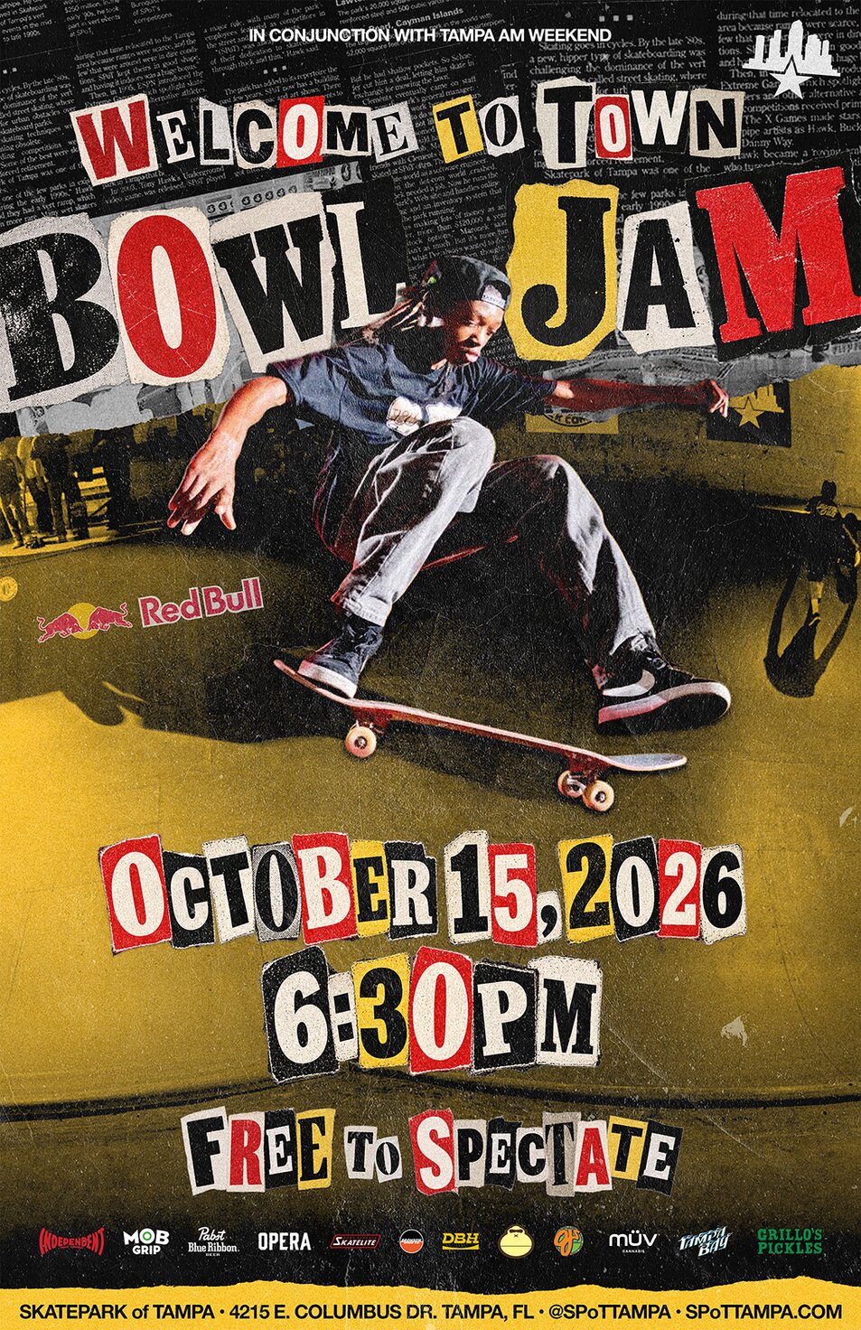 2026 Tampa Am - Welcome to Town Bowl Jam
