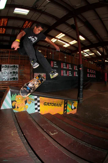 <!--cotc15-->

Atlanta Griptape made it to the Finals. This Laser Flip BS 50-50 from Robbyn Spangler-Magby probably got them there.