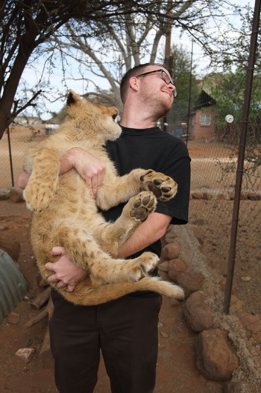 Kimberley, South Africa: Holding Baby Lions