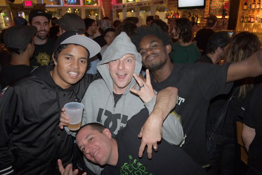 Felipe Gustavo, Jimmy, and Cyril with John Montesi