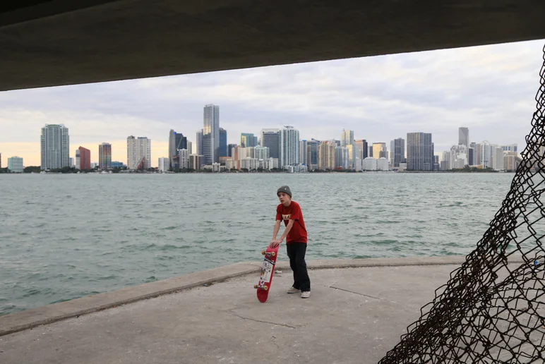 <!--miamitrip16-->

Next, it was on to Key Biscayne for some waterside ripping. Wes Box: Little Man, Big City.