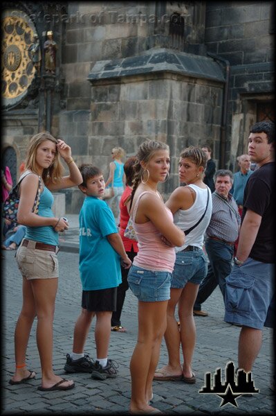 People Watching in Prague