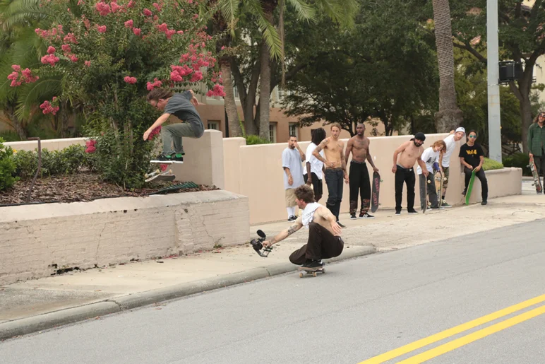 <!--bakeland-->

Herman shuts down the session with a flick out of this wallride.
 