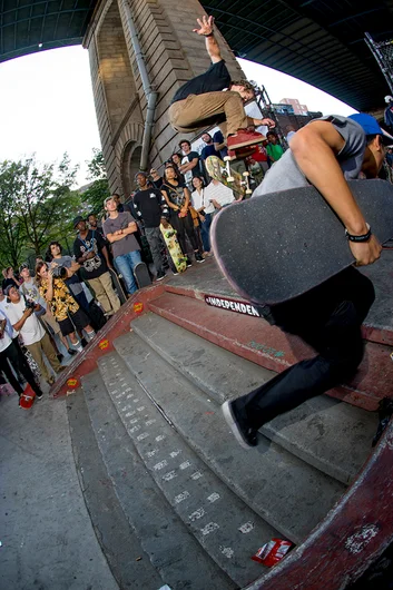 <!--danycsat-->

With the narrow path to get back up the stairs people were nearly taking each others heads off.