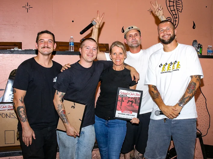 Thank you to previous 2022 Skate Mom of the Year Michelle Tancos for always supporting us!

<!--schoolsoutjam2023-->