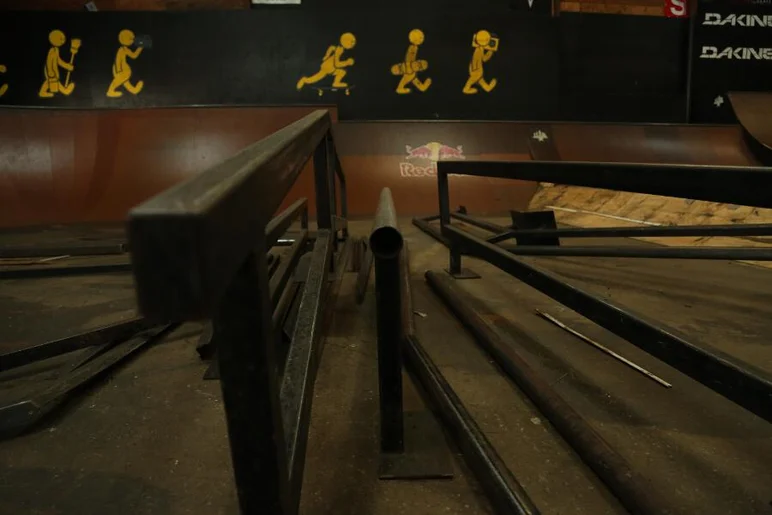 <!-- 2013coursedemo -->
Rail graveyard. I hope every one of these make it back into the new course in some way.