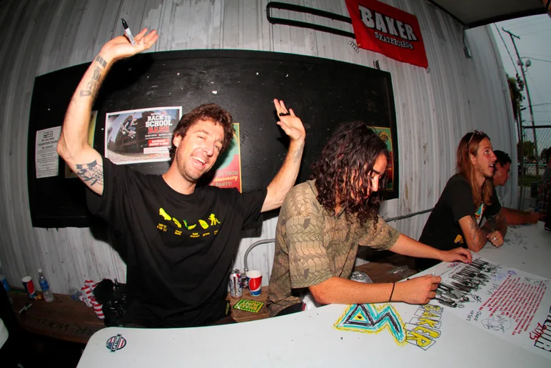 <!--bakerdemo-->

Beagle and R-Zilla. Rowan was decorating the tables with the Shep Dawgs logo. You should check out the 4 amazing videos they’ve put out on the internet.