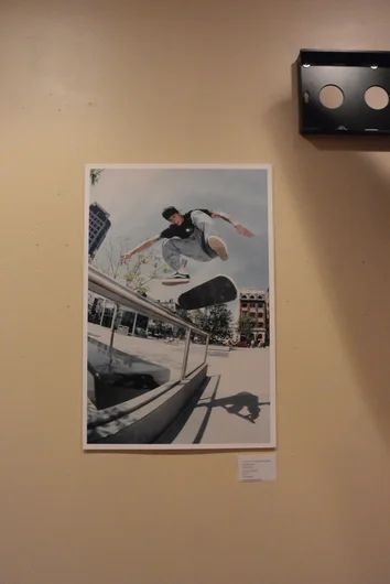 <!--bokmaartshow-->

This picture was taken in Toronto, Canada. Backside 180 kickflip taken by Pete Thompson. Mounted on poster board. SOLD OUT but <a href=