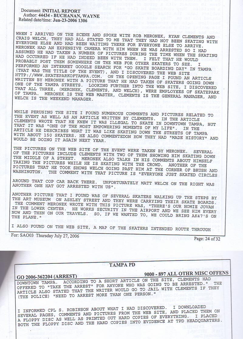 Wayne Buchanan Police Report