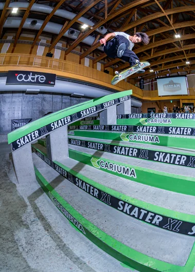 First trick I saw going down was Rio throwing a fakie tre down the set. This is tied with my favorite photo of the weekend. Read through the rest of my blog posts to find out which one is the other.

<!--damnamjapan2023practice-->