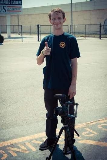 <!--sllakai14-->

Frankie Fish-Eye on the job - killing it!