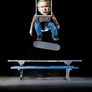 George Bush Skateboarding