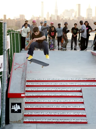 <!--danyc15-->

The trick that clenched it for him was the switch flip tail slide. Another move that didn't take too long. It was unbelievable how many ridiculously hard tricks he landed.