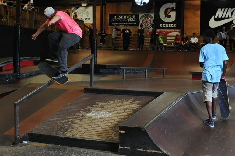 Jamie Foy - 360 flip lipslide.<!-- Back to School Bash 2012 Presented by Altamont -->