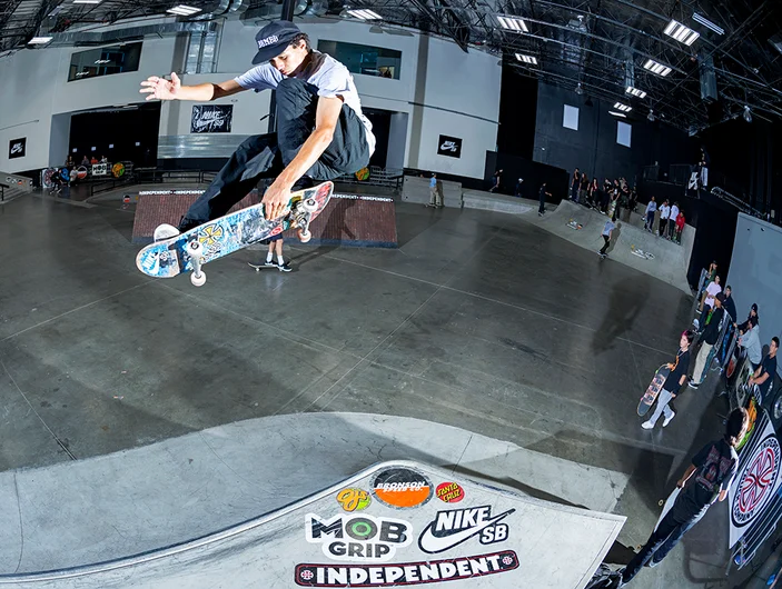 <!--dala18practice-->

Ivan Montiero actually just came to skate the course and hang out, but isn't actually in the contest. Here he just casually pokes around with a FSA.