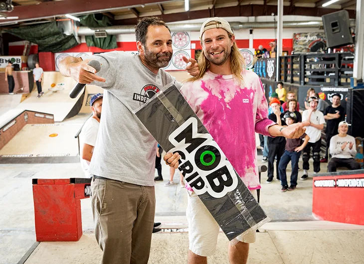 <!--dachi19finals-->

Nick Potter won the Mob Grip ‘G’ For Effort Award although he was not present to receive so we gave it to his friend, LJ Falk for delivery.
