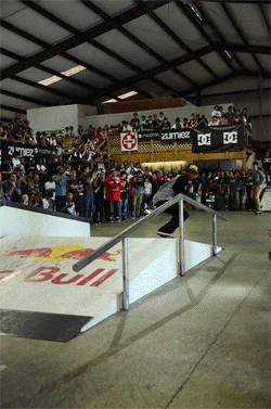 Markus Jalaber - halfcab flip boardslide. <!-- Make-A-Wish Article -->