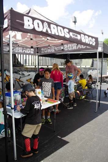 <!--BTSB18-->

As always, Boards for Bros was stoking kids out with art projects, free skateboards and great vibes. 