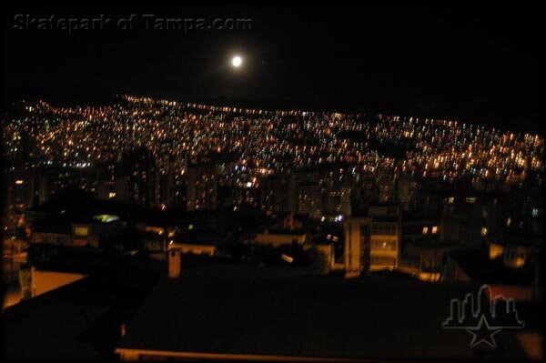 View out of Freddy’s house in Bolivia